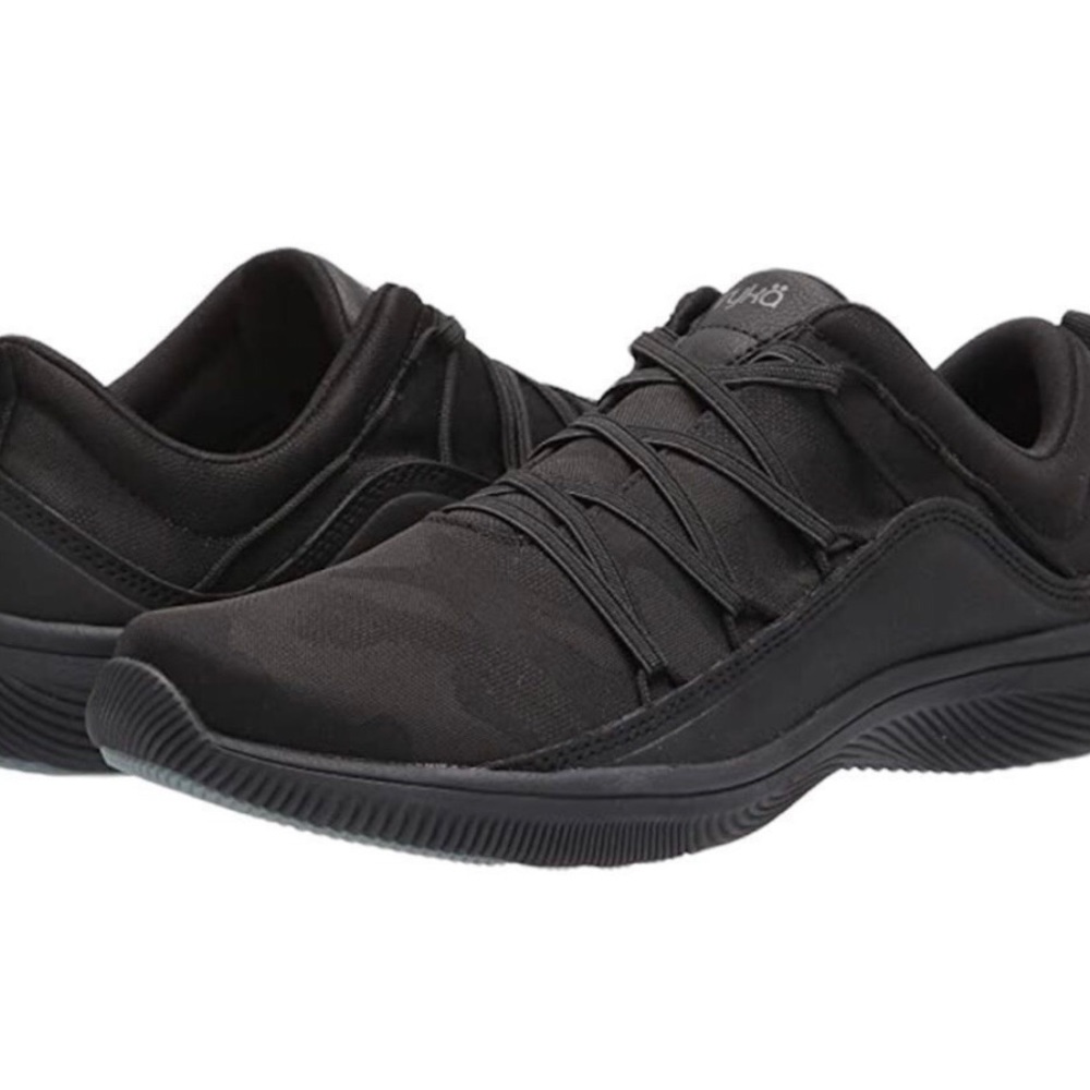 RYKA FATE Womens Bungie Cord Slip On Trainers Size 6 W Black New